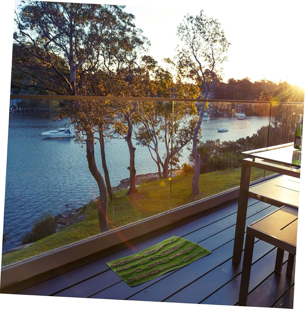 Multifunctional Reptile Tank Carpet Realistic Grass Rug for Turtle Basking Pad Aquarium Grass Mat Outdoor Rug