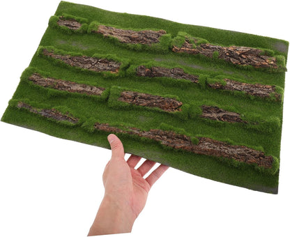 Multifunctional Reptile Tank Carpet Realistic Grass Rug for Turtle Basking Pad Aquarium Grass Mat Outdoor Rug