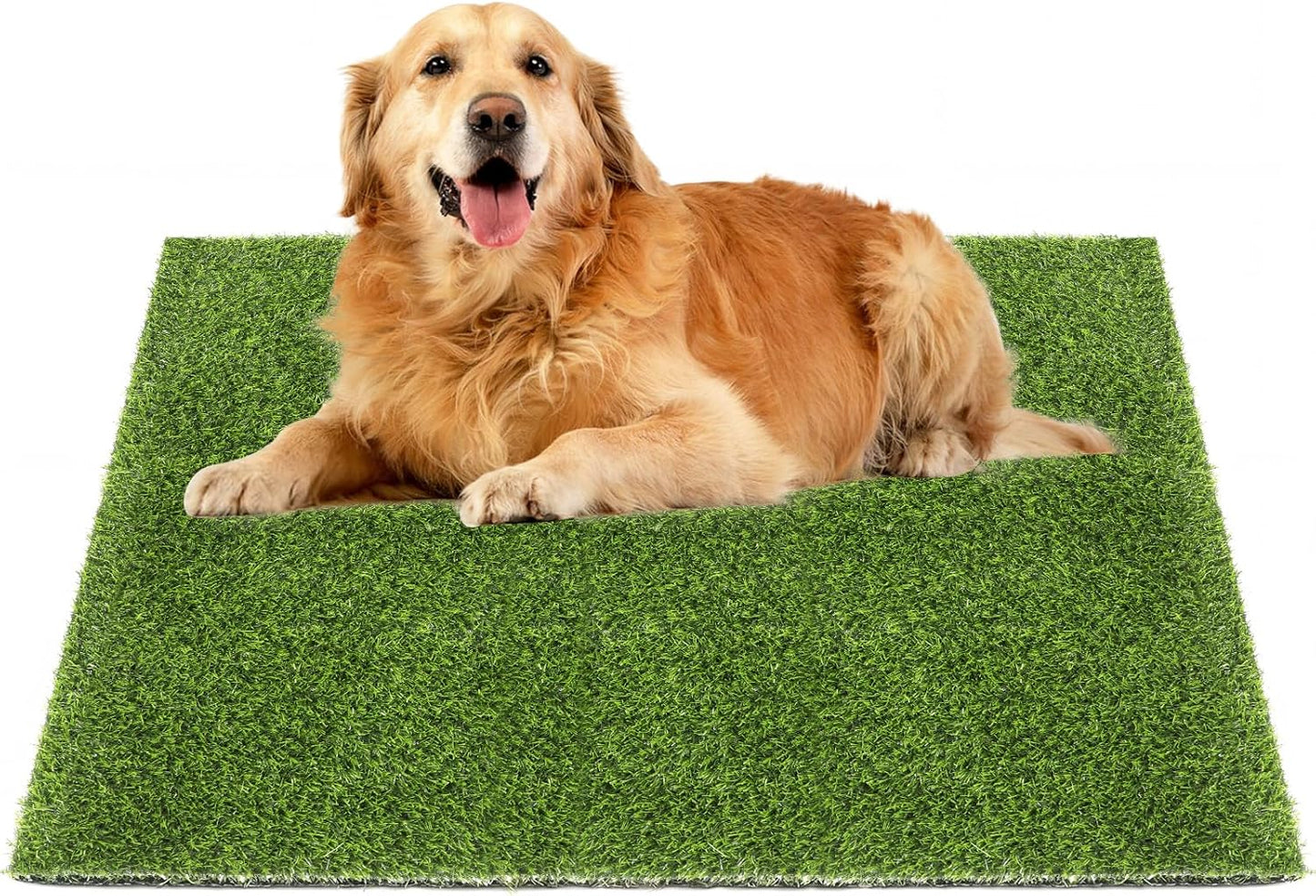 Grass Pad for Dogs Potty 39.3×31.5 Inches, Grass Pee Pad Washable Reusable Fake Grass for Dog Potty Training, Easy to Clean, Quick-Drying, Odor-Resistant.