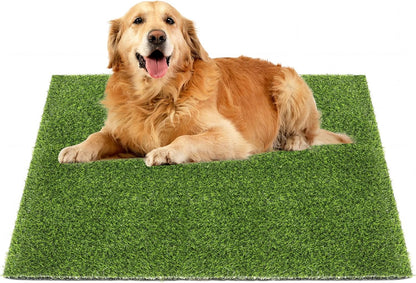 Grass Pad for Dogs Potty 39.3×31.5 Inches, Grass Pee Pad Washable Reusable Fake Grass for Dog Potty Training, Easy to Clean, Quick-Drying, Odor-Resistant.