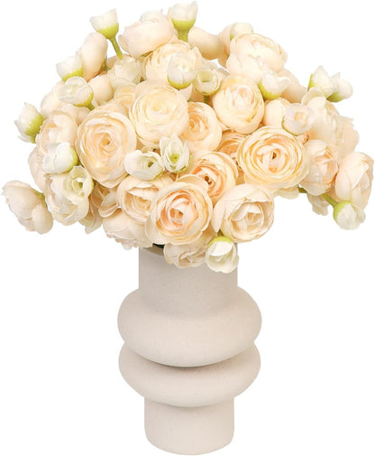 24 Pcs Ranunculus Artificial Flower Faux Silk Mini Ranunculus Flowers Fake Flowers for DIY Bouquet,Centerpieces Tables, Wedding Decor, Bridal Shower Decorations,Home Decor