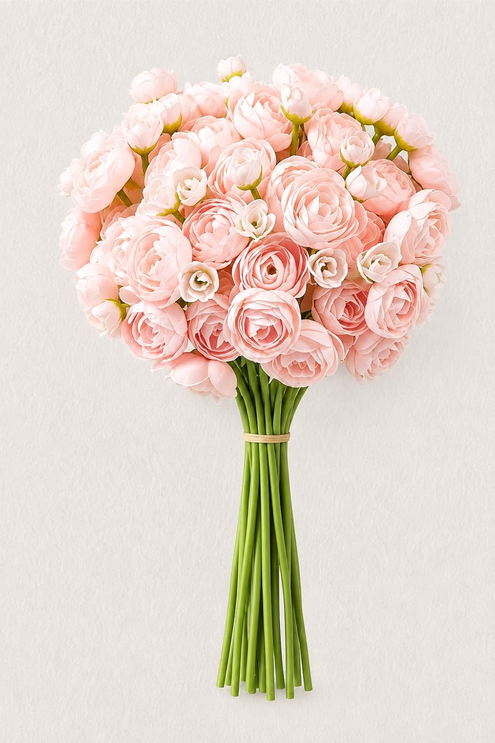 24 Pcs Ranunculus Artificial Flower Faux Silk Mini Ranunculus Flowers Fake Flowers for DIY Bouquet,Centerpieces Tables, Wedding Decor, Bridal Shower Decorations,Home Decor