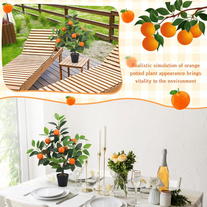 20.9 Inch Artificial Lemons Tree Potted Fake Indoor Plants Decor | Realistic faux fruits lemon, Leaves lifelike greenery stems decoration, Outdoor office living room kitchen home