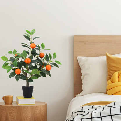 20.9 Inch Artificial Lemons Tree Potted Fake Indoor Plants Decor | Realistic faux fruits lemon, Leaves lifelike greenery stems decoration, Outdoor office living room kitchen home