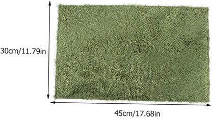 Decorative Reptile Lawn Mat Artificial Grass Carpet for Turtles Frogs and Lizards Easy to Install Absorbent Breathable Reptile Decor for Terrarium Enclosure