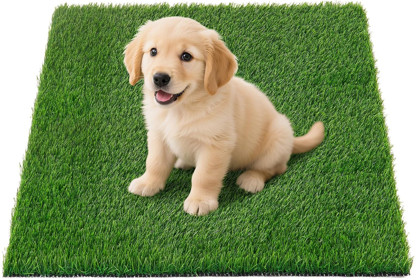 Artificial Pee Grass Pad for Dogs, Fake Grass Replacement Pads for Dog Potty Tray Training Pet Turf, Indoor and Outdoor Mat- 2 Packs (14" x 18")