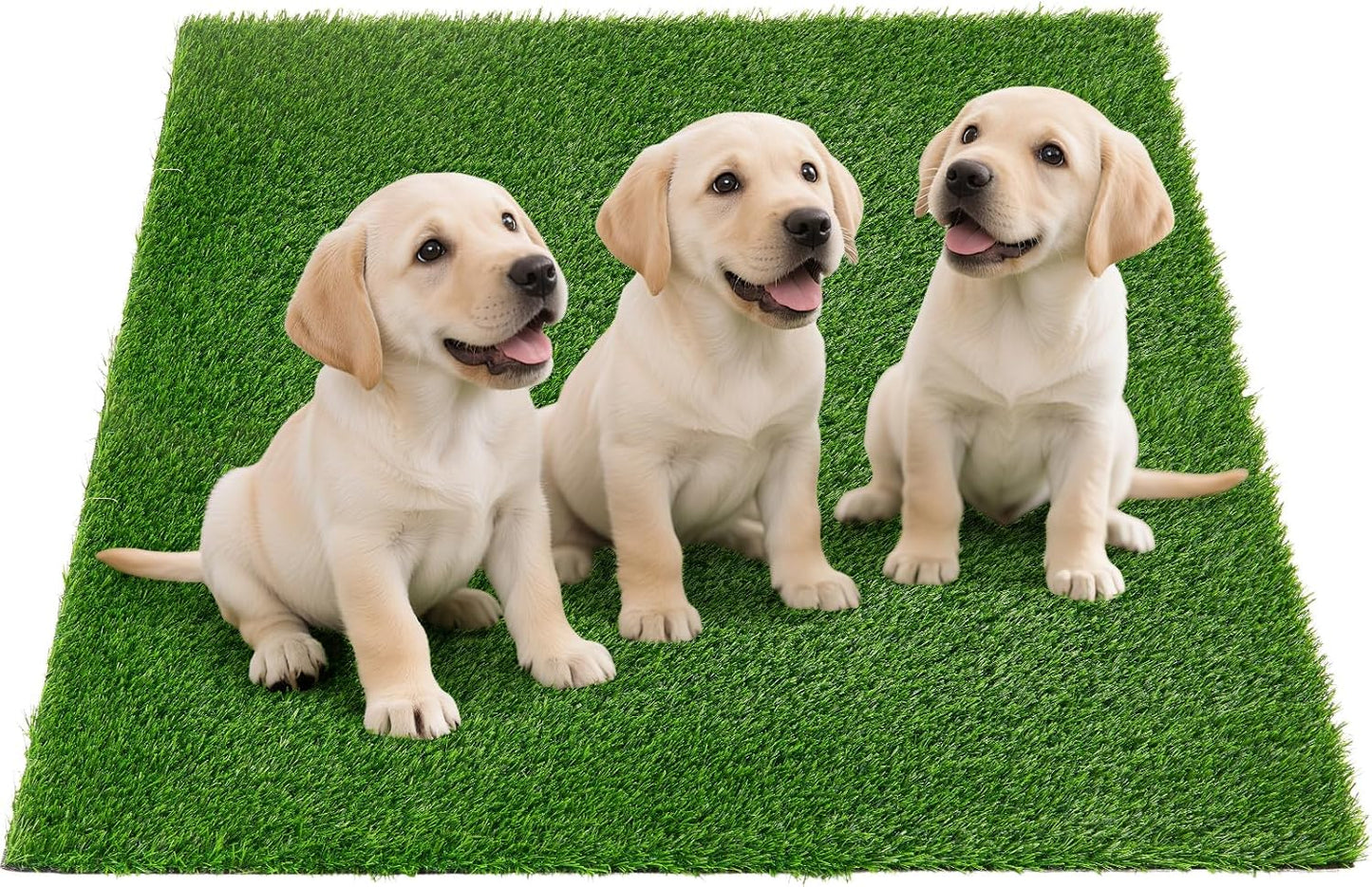 Artificial Pee Grass Pad for Dogs, Fake Grass Replacement Pads for Dog Potty Tray Training Pet Turf, Indoor and Outdoor Mat- 2 Packs (14" x 18")