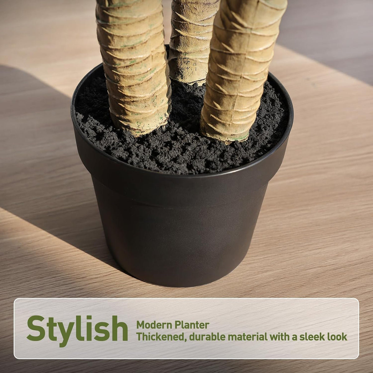 5ft Artificial Dracaena Tree with Natural Trunk