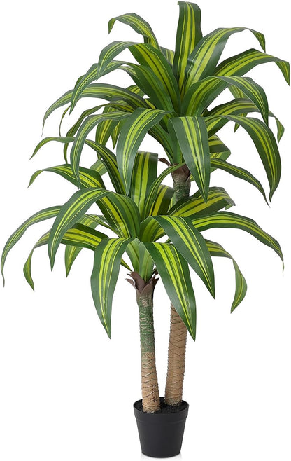 5ft Artificial Dracaena Tree with Natural Trunk