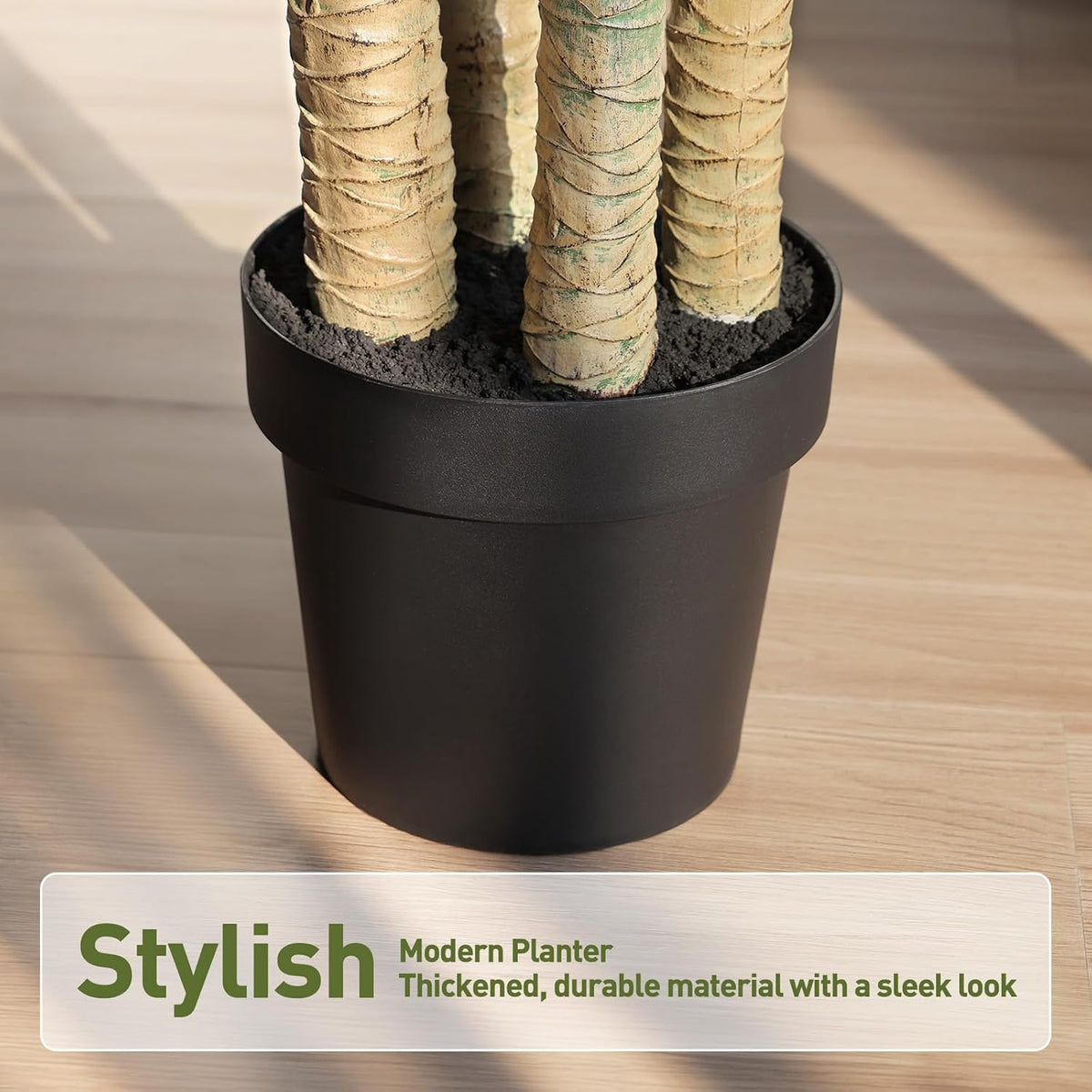 5ft Artificial Dracaena Tree with Natural Trunk