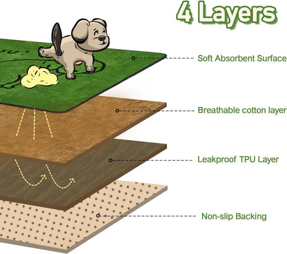 Reusable Puppy Pads , Washable Pee Pads for Dogs 18" x 24" 2 Pack