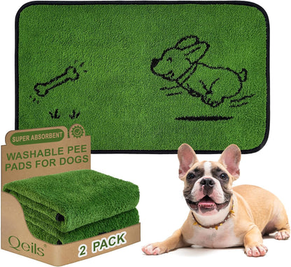 Reusable Puppy Pads , Washable Pee Pads for Dogs 18" x 24" 2 Pack