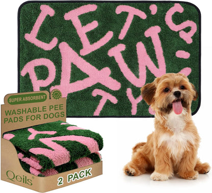 Reusable Puppy Pads , Washable Pee Pads for Dogs 18" x 24" 2 Pack