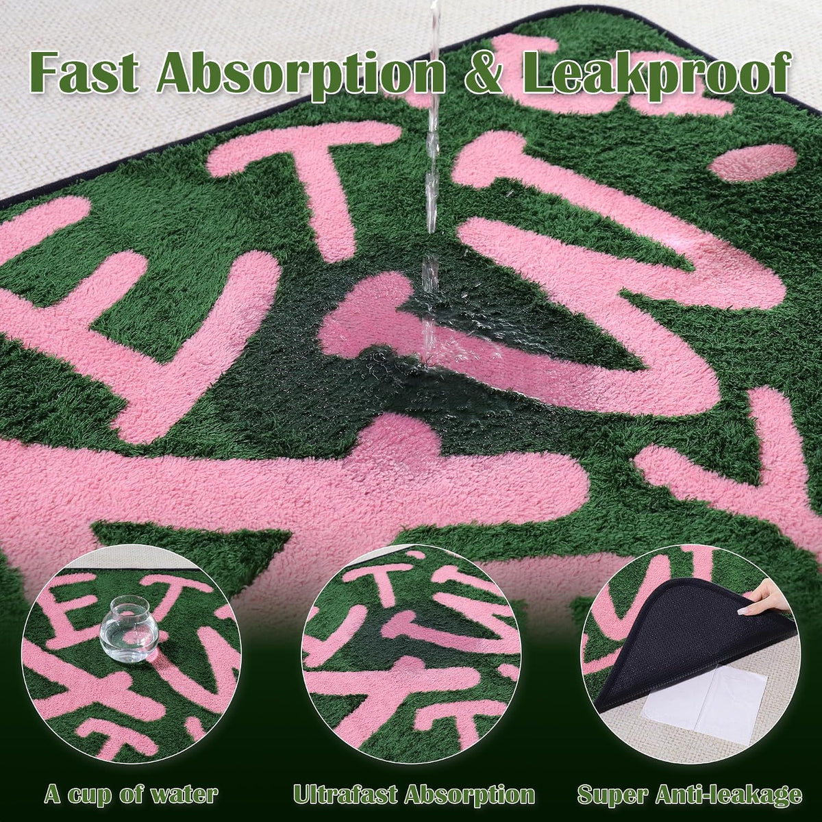 Reusable Puppy Pads , Washable Pee Pads for Dogs 18" x 24" 2 Pack