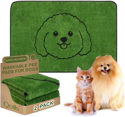 Reusable Puppy Pads , Washable Pee Pads for Dogs 18" x 24" 2 Pack
