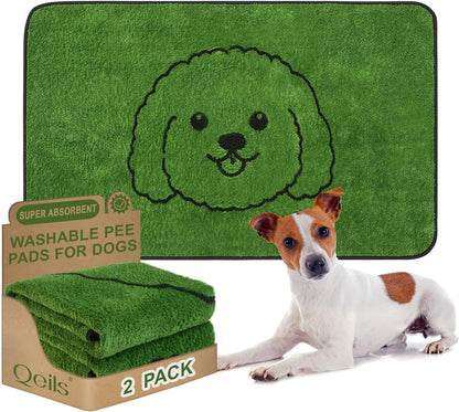 Reusable Puppy Pads , Washable Pee Pads for Dogs 18" x 24" 2 Pack