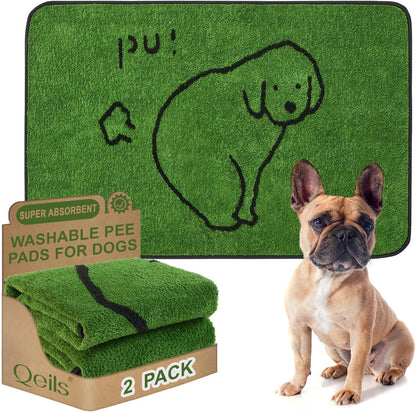 Reusable Puppy Pads , Washable Pee Pads for Dogs 18" x 24" 2 Pack