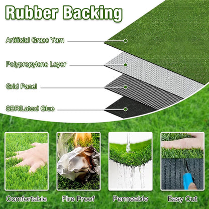 GLOBREEN Grass Pad for Dog Large Size - 2FTx6FT, Dog Potty Training Turf, Indoor Outdoor Pets Pee Fake Grass for Balcony Patio Yard