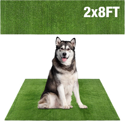 GLOBREEN Grass Pad for Dog Large Size - 2FTx6FT, Dog Potty Training Turf, Indoor Outdoor Pets Pee Fake Grass for Balcony Patio Yard