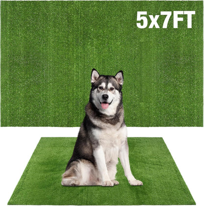 GLOBREEN Grass Pad for Dog Large Size - 2FTx6FT, Dog Potty Training Turf, Indoor Outdoor Pets Pee Fake Grass for Balcony Patio Yard