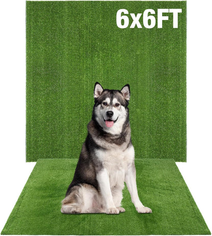 GLOBREEN Grass Pad for Dog Large Size - 2FTx6FT, Dog Potty Training Turf, Indoor Outdoor Pets Pee Fake Grass for Balcony Patio Yard