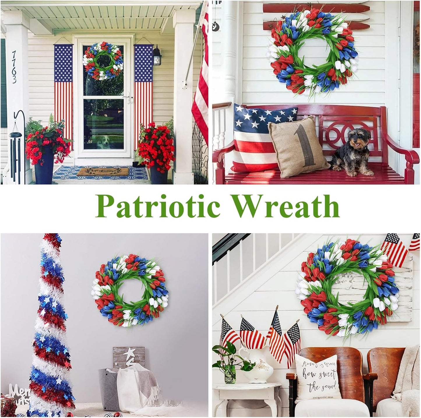 22 Inch Spring Summer Wreaths for Front Door, Artificial Yellow Forsythia Wreath with Green Leaves, Large Silk Floral Wreath for All Seasons Window Wall Wedding Decor