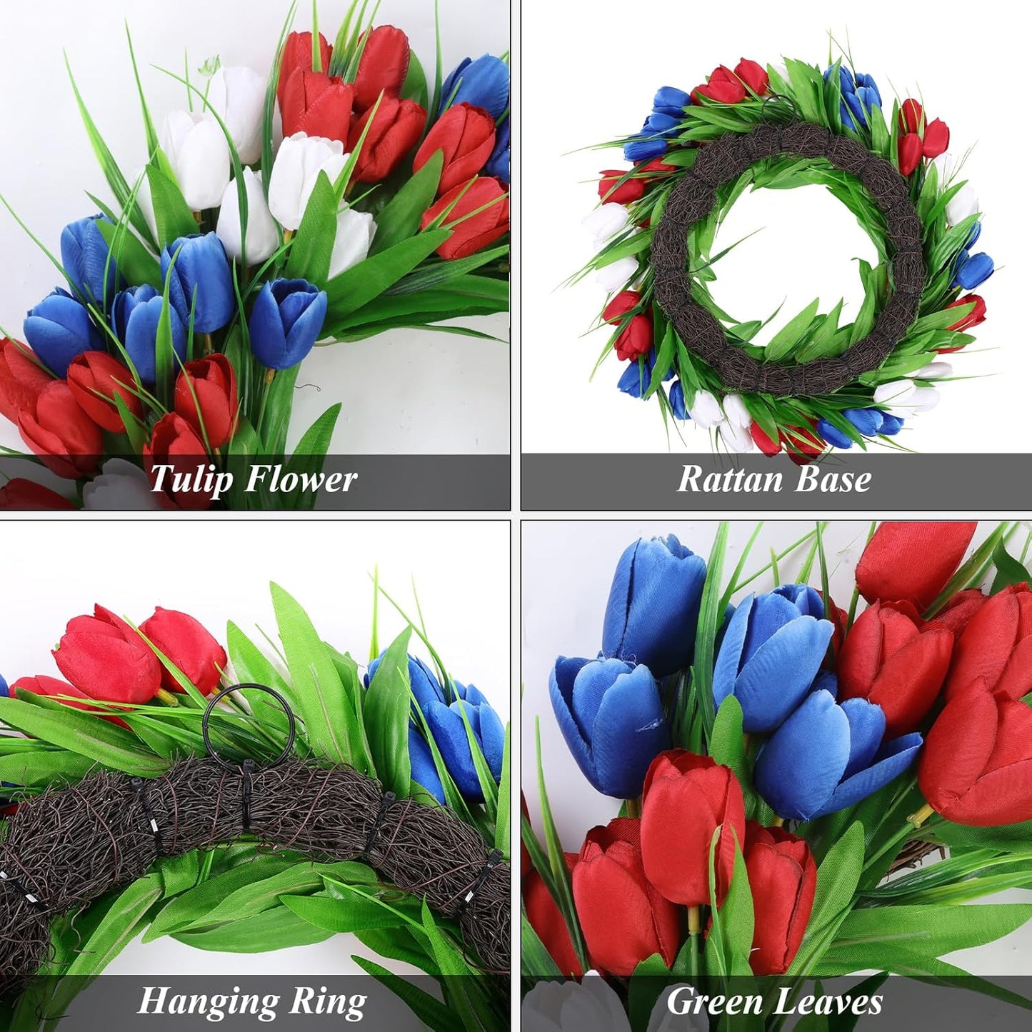 22 Inch Spring Summer Wreaths for Front Door, Artificial Yellow Forsythia Wreath with Green Leaves, Large Silk Floral Wreath for All Seasons Window Wall Wedding Decor