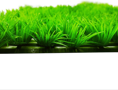 2pcs (10"X10") Artificial Aquarium Grass Mat Decorations Artificial Plastic Lawn Ornament Landscape Green Plants Decoration for Saltwater Freshwater Tropical Fish Tank Decor