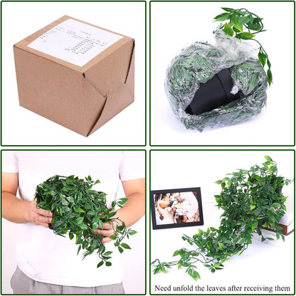 Fake Hanging Plants, Artificial Small Potted Plants for Indoor Outdoor Aesthetic Office Living Room Shelf Decor (1 Pack)