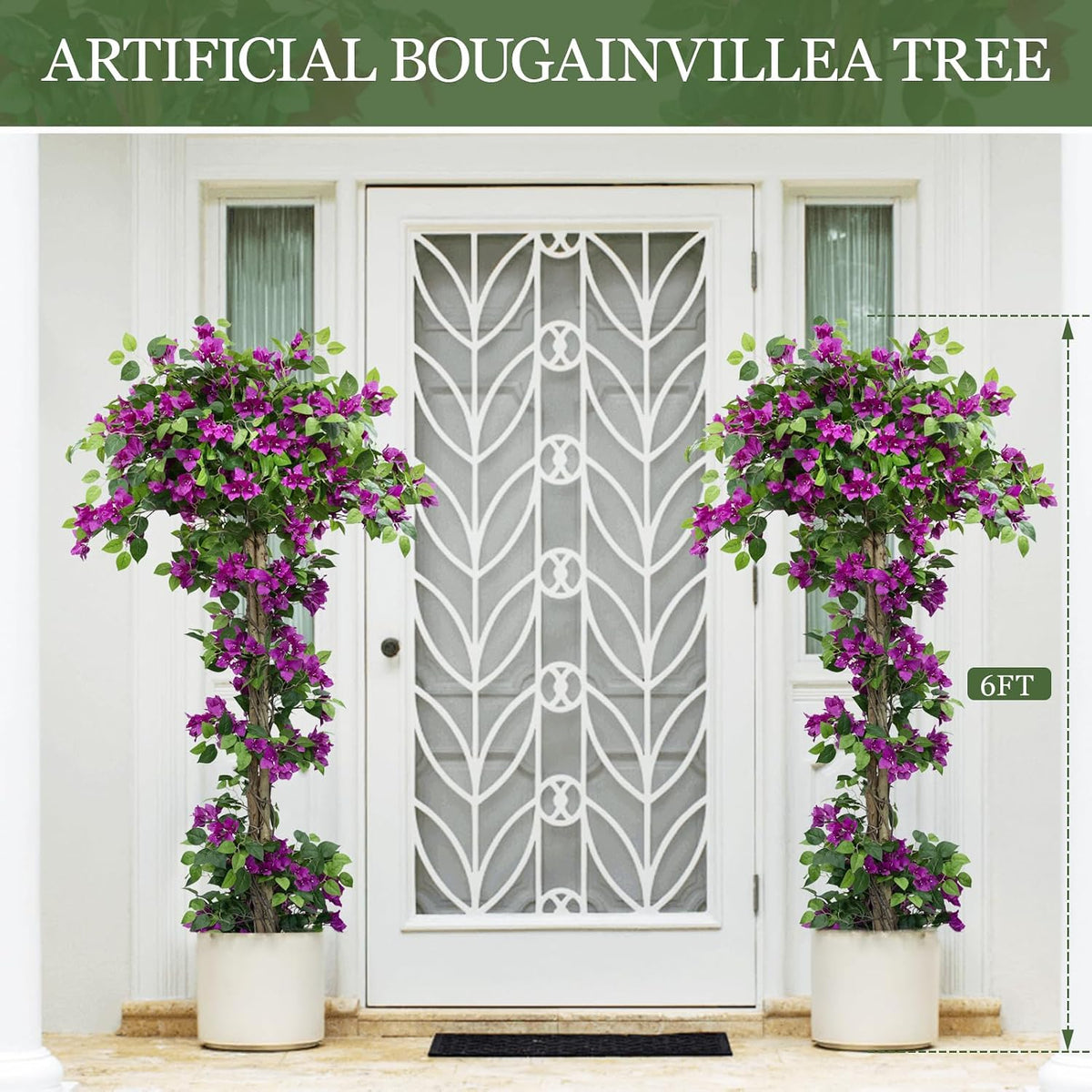 5FT Tall Bougainvillea Artificial Tree for Indoor & Outdoor