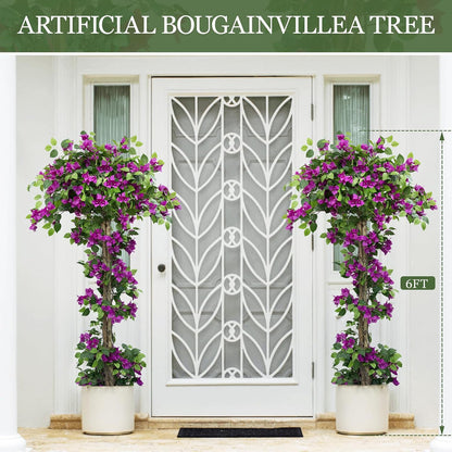5FT Tall Bougainvillea Artificial Tree for Indoor & Outdoor