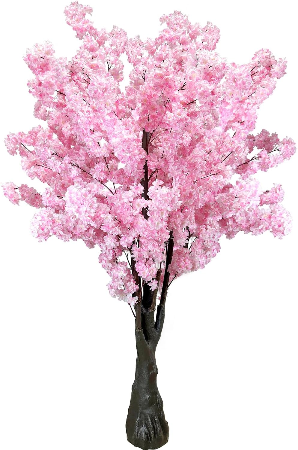 White Artificial Cherry Blossom Tree for Home, Wedding, Office, Living Room - Indoor Outdoor Decor (6.5ft/2m)