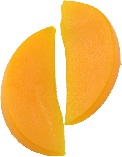 20PCS Artificial Yellow Peach Slice Fake Fruit Slices Home Table Cabinet Decoration Fake Fruit Artificial Peach Sliced Home House Kitchen Tabletop Party Decoration Photography Props Realistic