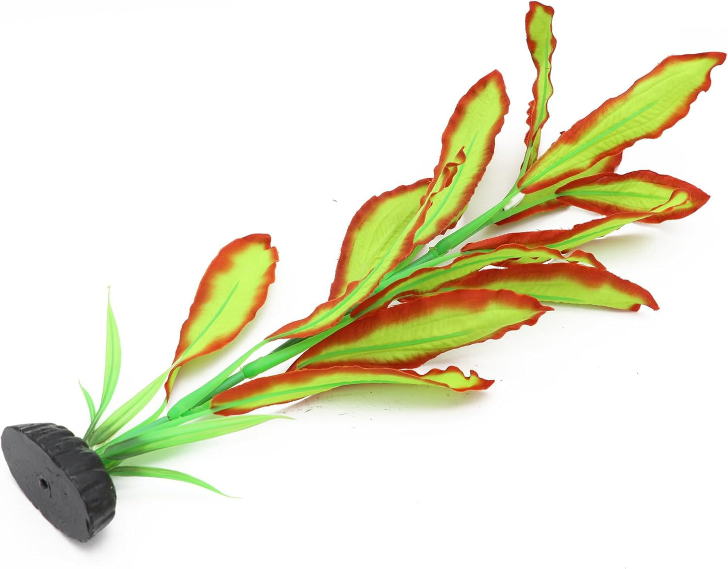 ALEGI Silk Aquarium Plants, 12 Inch Artificial Silk Plants Decorations for Fish Tank,Aquarium Décor Plastic Plants (Green, 2 Pack)