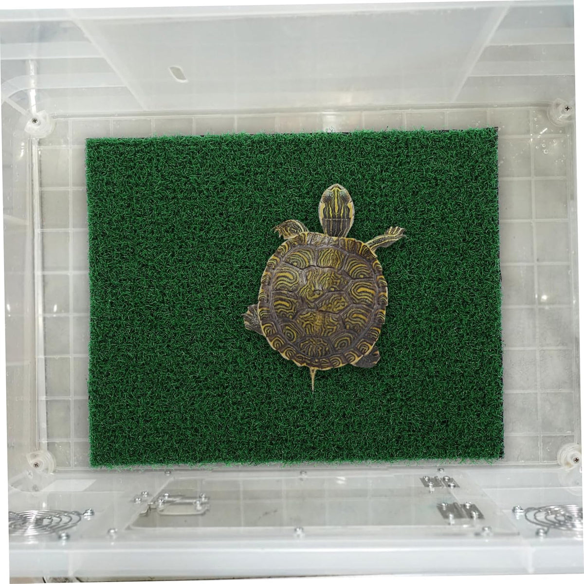 Imitation Turf Grass Mat for Fish Tank Decoration Artificial Turf for Aquatic Environments Basking Platform for Turtles and Gardening Props