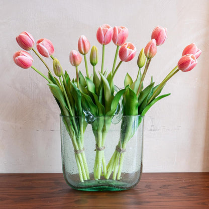 Artificial Tulips Flowers,Soft Touch Latex Bouquet, Fake Tulips,Spring Wedding Home Room Table Centerpiece Decor