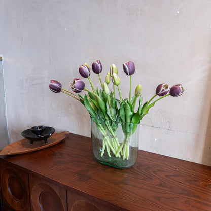 Artificial Tulips Flowers,Soft Touch Latex Bouquet, Fake Tulips,Spring Wedding Home Room Table Centerpiece Decor