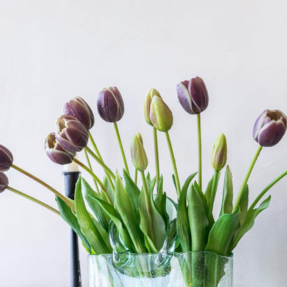 Artificial Tulips Flowers,Soft Touch Latex Bouquet, Fake Tulips,Spring Wedding Home Room Table Centerpiece Decor