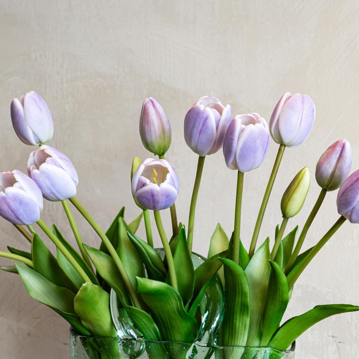 Artificial Tulips Flowers,Soft Touch Latex Bouquet, Fake Tulips,Spring Wedding Home Room Table Centerpiece Decor