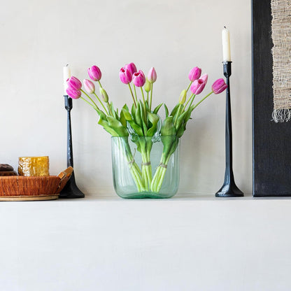 Artificial Tulips Flowers,Soft Touch Latex Bouquet, Fake Tulips,Spring Wedding Home Room Table Centerpiece Decor