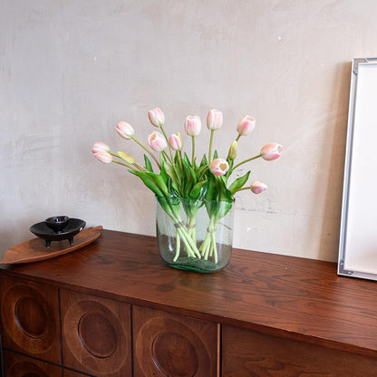 Artificial Tulips Flowers,Soft Touch Latex Bouquet, Fake Tulips,Spring Wedding Home Room Table Centerpiece Decor
