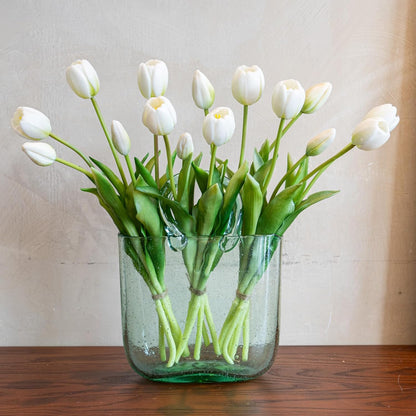 Artificial Tulips Flowers,Soft Touch Latex Bouquet, Fake Tulips,Spring Wedding Home Room Table Centerpiece Decor