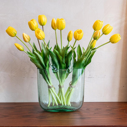 Artificial Tulips Flowers,Soft Touch Latex Bouquet, Fake Tulips,Spring Wedding Home Room Table Centerpiece Decor