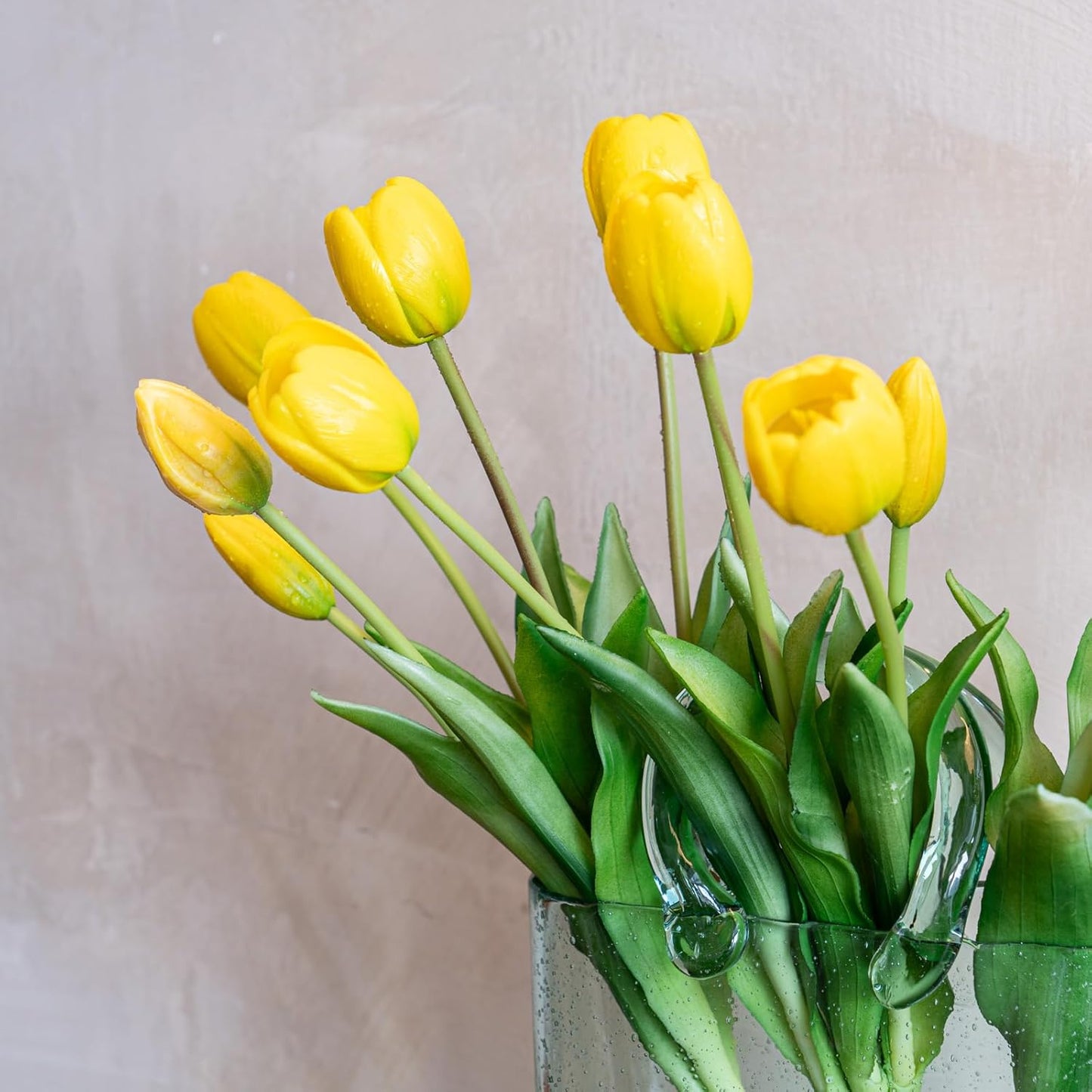 Artificial Tulips Flowers,Soft Touch Latex Bouquet, Fake Tulips,Spring Wedding Home Room Table Centerpiece Decor