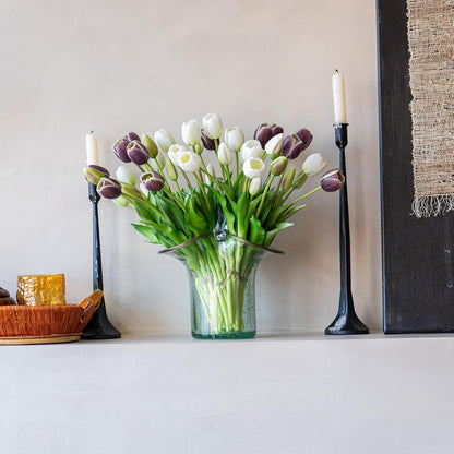 Artificial Tulips Flowers,Soft Touch Latex Bouquet, Fake Tulips,Spring Wedding Home Room Table Centerpiece Decor