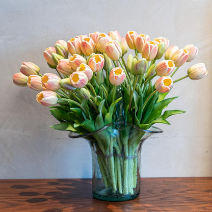 Artificial Tulips Flowers,Soft Touch Latex Bouquet, Fake Tulips,Spring Wedding Home Room Table Centerpiece Decor