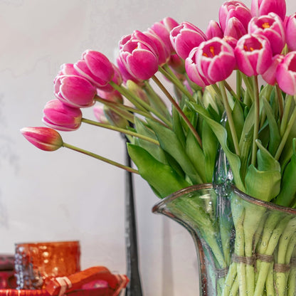 Artificial Tulips Flowers,Soft Touch Latex Bouquet, Fake Tulips,Spring Wedding Home Room Table Centerpiece Decor