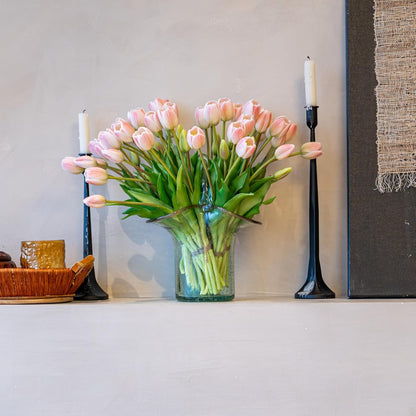 Artificial Tulips Flowers,Soft Touch Latex Bouquet, Fake Tulips,Spring Wedding Home Room Table Centerpiece Decor