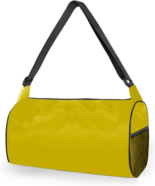 Small Gym Bag for Women & Men,Small Lightweight Duffel Bag Carry On Bags Mini Duffel Travel Bag Waterproof Sports Bags for Workout/Sport/Travel, Yellow