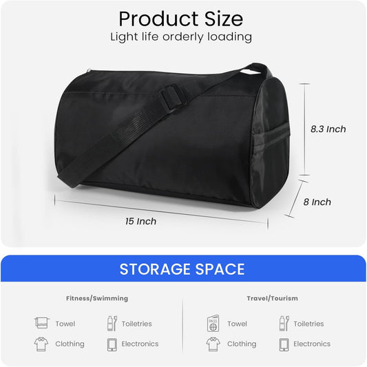 Small Gym Bag for Women & Men,Small Lightweight Duffel Bag Carry On Bags Mini Duffel Travel Bag Waterproof Sports Bags for Workout/Sport/Travel, Yellow